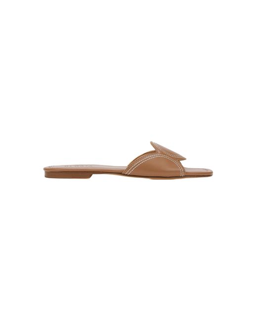 DI GAÏA White Lucia Leather Sandals