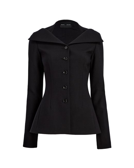 Proenza Schouler Black Dara Wool-Blend Jacket