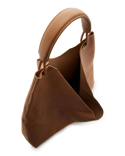 The Row Brown Bindle 3 Leather Hobo Bag