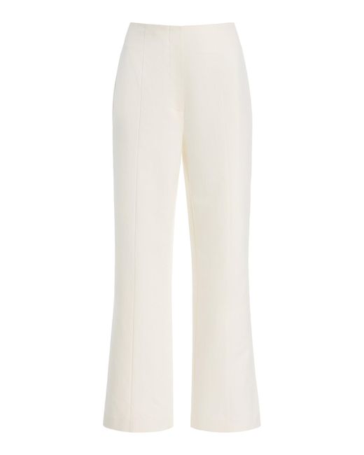 Posse White Exclusive Heidi Cotton-Linen Trousers