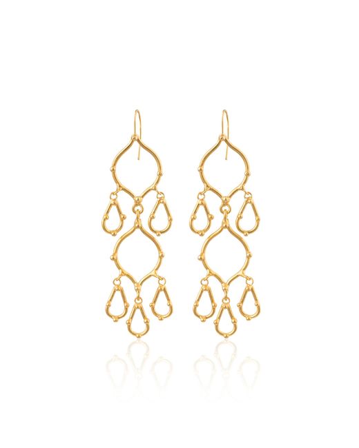 Sylvia Toledano Metallic Plated Arabesque Earrings