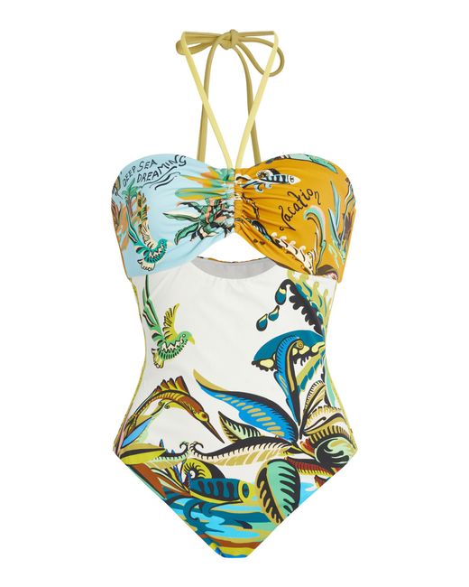 ALÉMAIS White Day Dream Ruched One-Piece Swimsuit