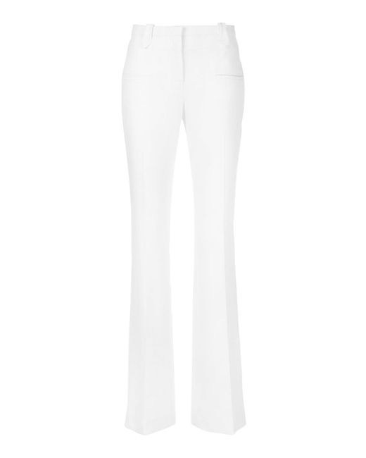 Altuzarra White Serge Bootcut Pants
