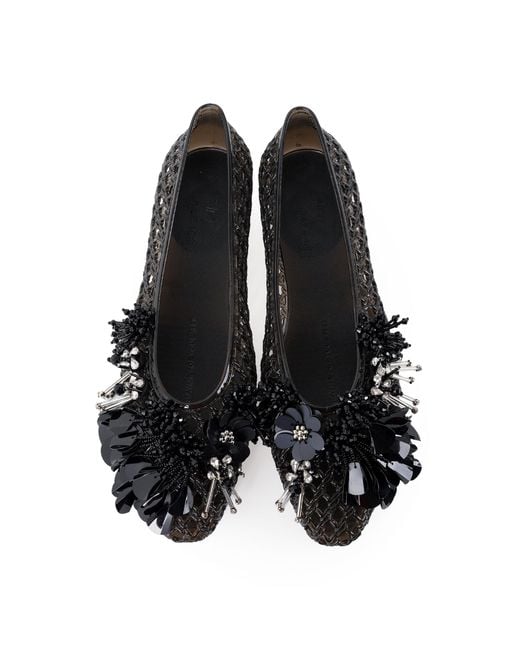 HEAVENLY JELLY Black Glam Embellished Jelly Shoes