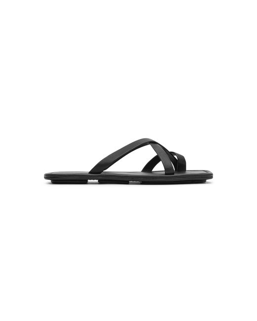 St. Agni Black Soft Strap Slide