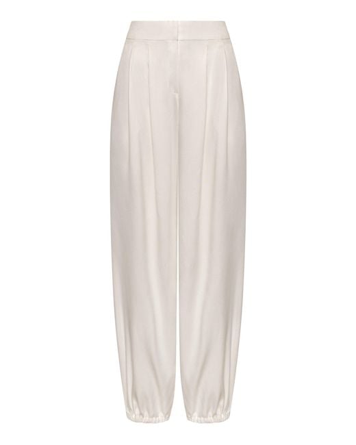 ANDRES OTALORA White Mar Profundo Wide-Leg Pants