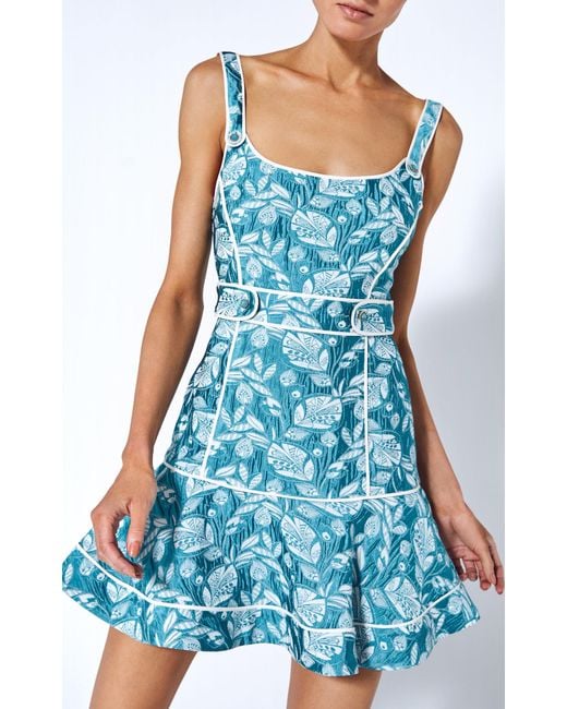 Alexis Blue Nalle Mini Dress