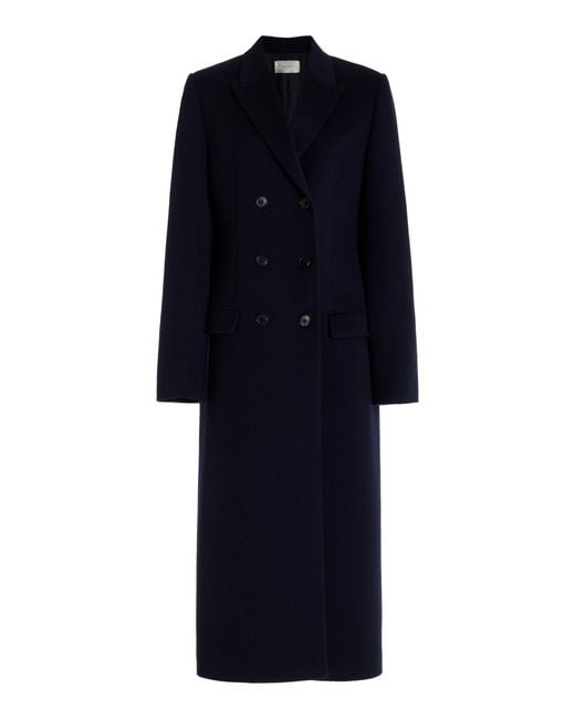 The Row Blue Woody Cashmere Coat