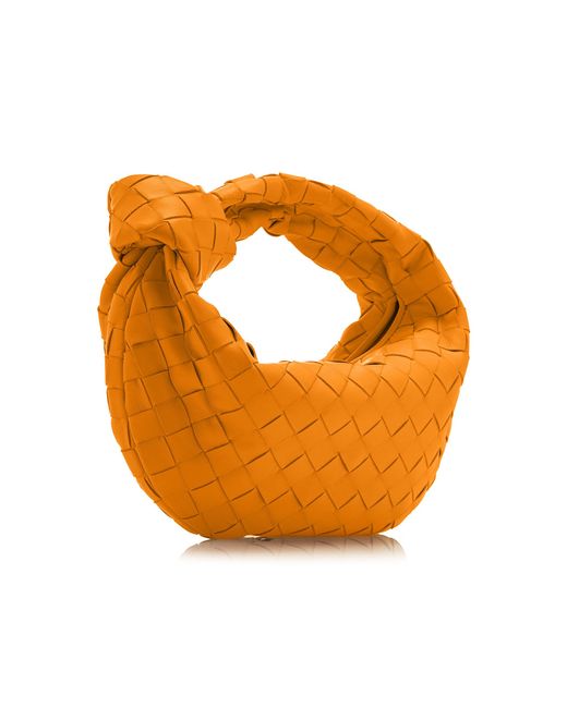 Bottega Veneta Orange The Mini Jodie Leather Bag