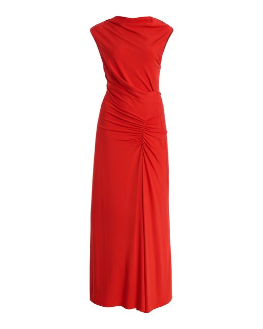 Jonathan Simkhai Red Acacia Midi Dress