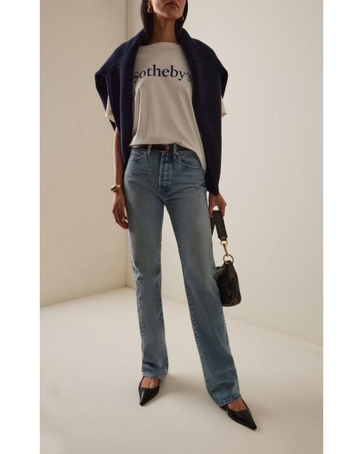 FRAME White X Sotheby's Classic Cotton T-Shirt