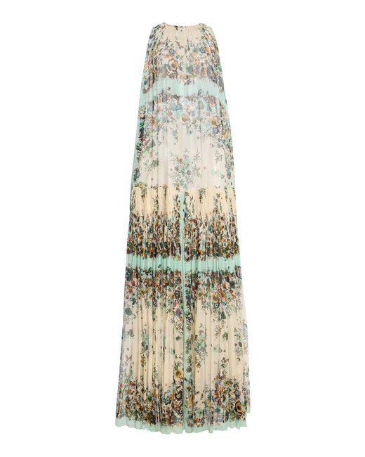 Ulla Johnson White Gossamer Printed Silk Gown