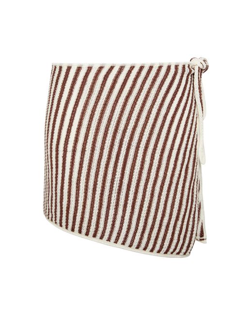 Onia White Knitted Linen Mini Sarong
