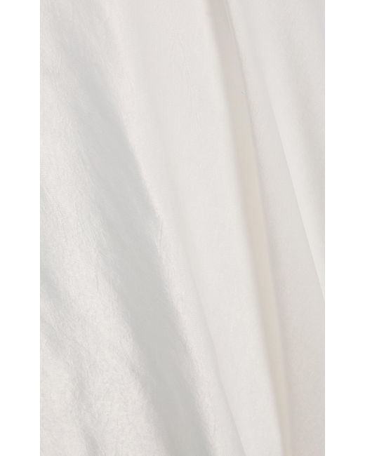 The Row White Luce Cupro Maxi Skirt