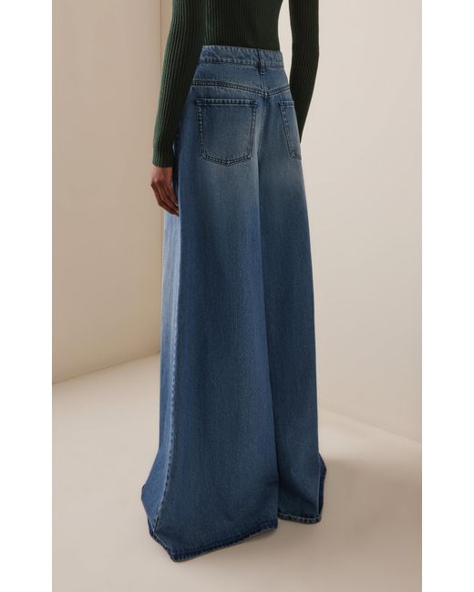 Gabriela Hearst Blue Brenn Wide-Leg Denim Jeans