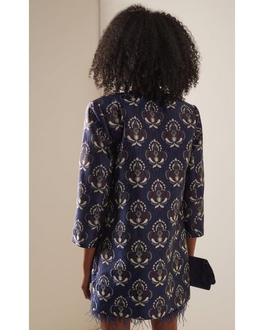 Cara Cara Blue Donna Jacquard Jacket