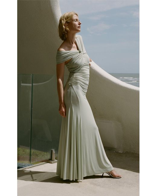 tove green dress Lorna Dress Dark Green TOVE Studio
