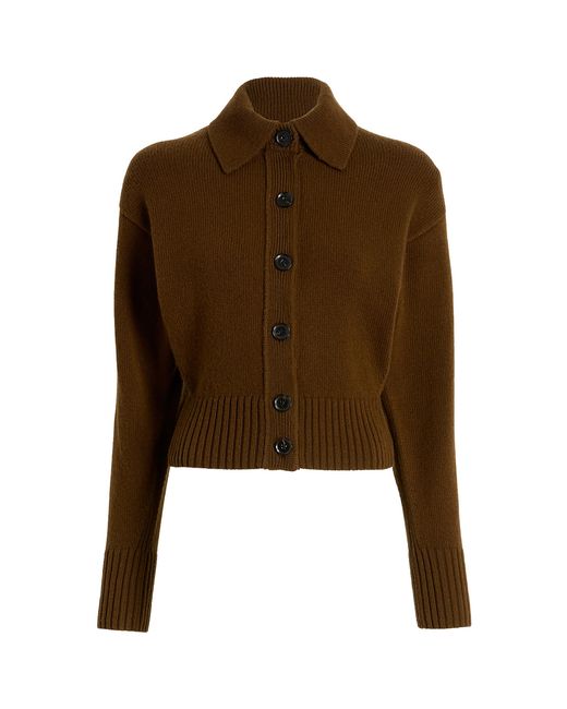 Proenza Schouler Brown Rocio Cashmere Cardigan