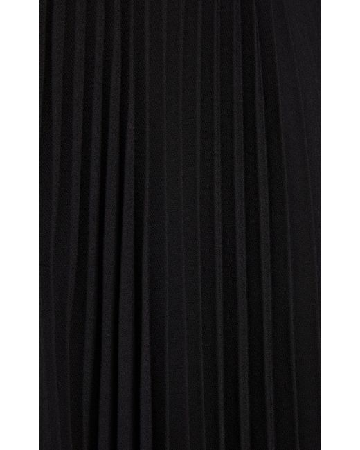 Balenciaga Black Pleated Tech-crepe Dress