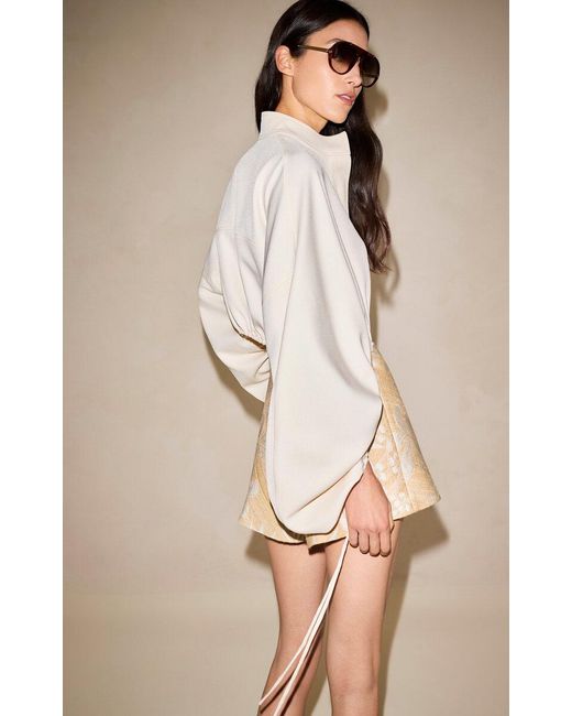 Alexis Natural Caro Leather Top