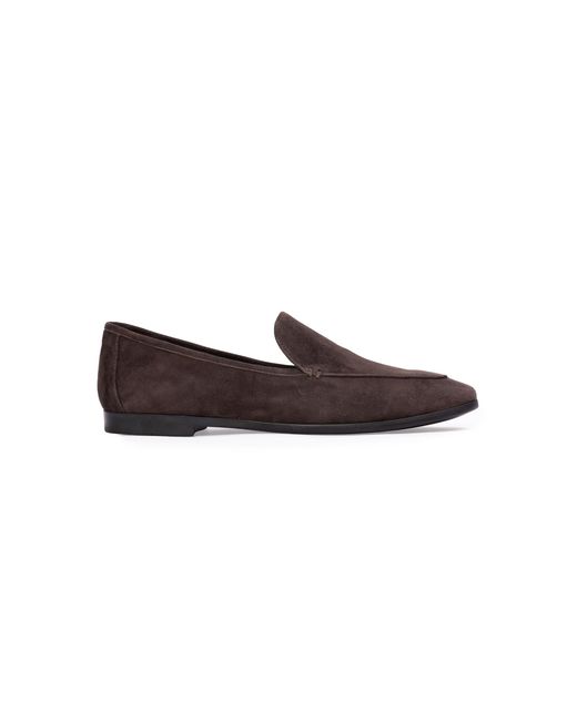 Black Suede Studio Brown Allie Suede Loafers