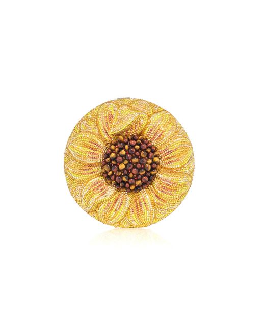 Judith Leiber Yellow Soleil Sunflower Clutch