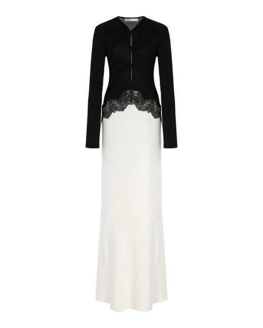 Christopher Esber Verner Lace-Trimmed Knit Maxi Dress Dress in  