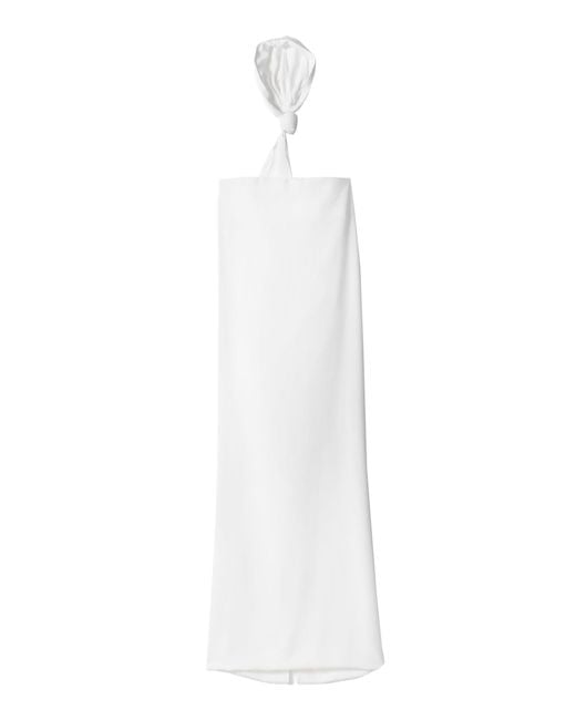 Jacquemus White The Cala Strapless Maxi Dress