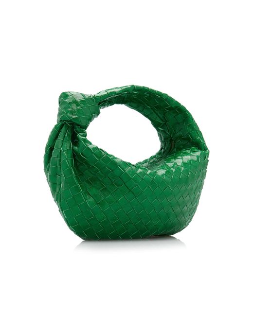 Bottega Veneta Green The Teen Jodie Intrecciato Leather Bag