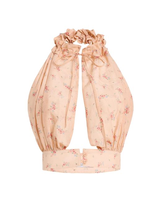 Franchise Pink Medea Cotton-Silk Blouse