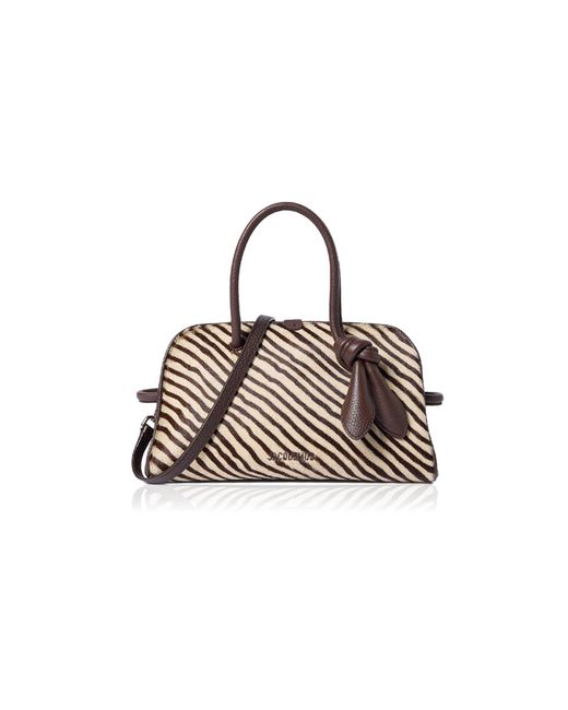 Jacquemus Brown Turismo Small Zebra Pony Hair Bag