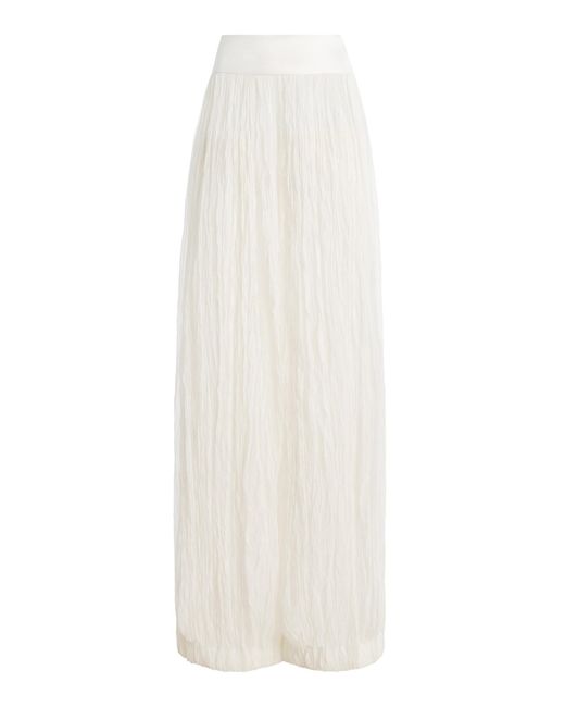 Adam Lippes White Vera Delphos Crepon Pants