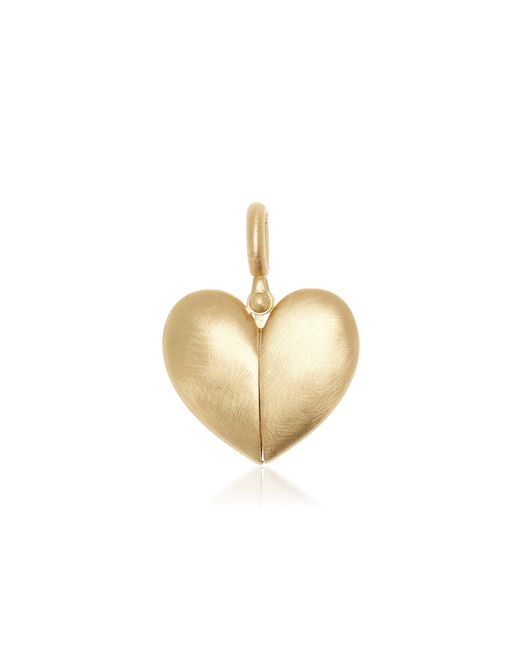 Lauren Rubinski Metallic Paulette 14k Yellow Gold Open Heart Pendant
