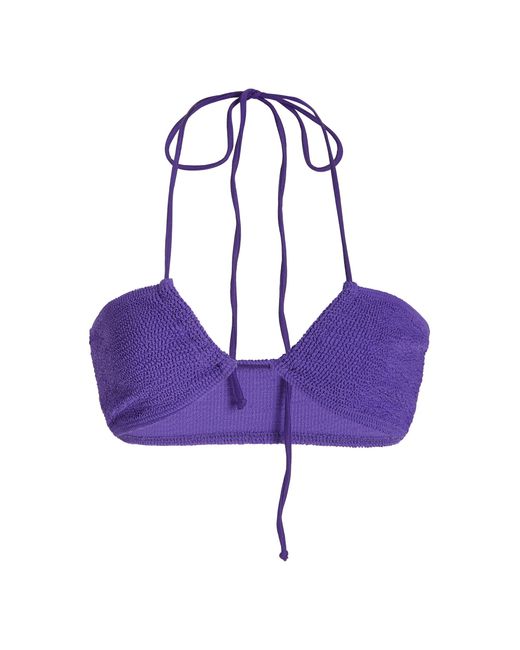 Bondeye Margarita Bandeau Bikini Top in Purple | Lyst