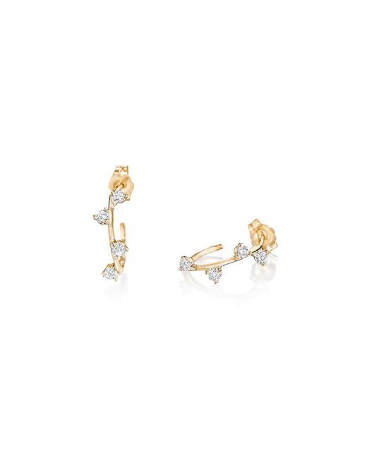 Bleecker and Prince Metallic Space 14K Diamond Earrings