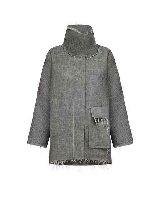 DI STAVNITSER Gray Seul Wool-Blend Bomber
