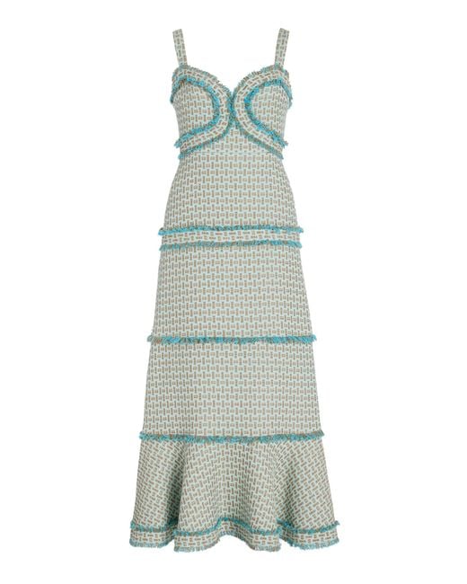 Alexis Green Bettine French Tweed Midi Dress