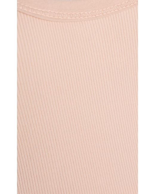ÉTERNE White Stretch Cotton-Modal Maxi Tank Dress