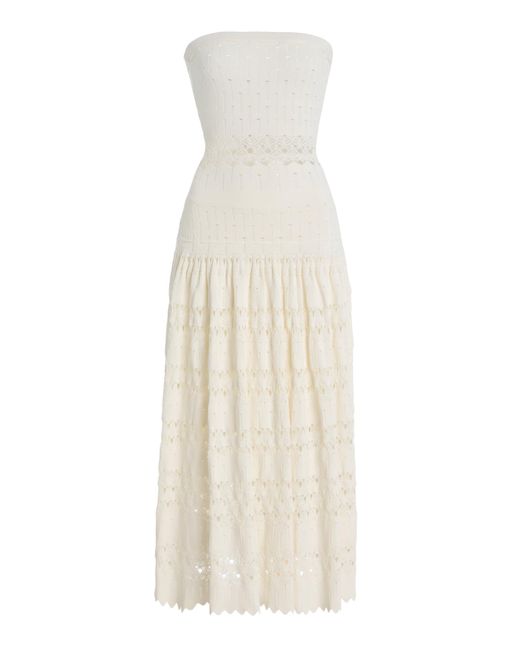 knee length dresses for ladies ALEXIS-ELAYNE DRESS (OFF WHITE) main image 0
