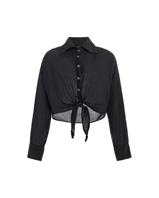 All Three Black Healy Gauze Shirt
