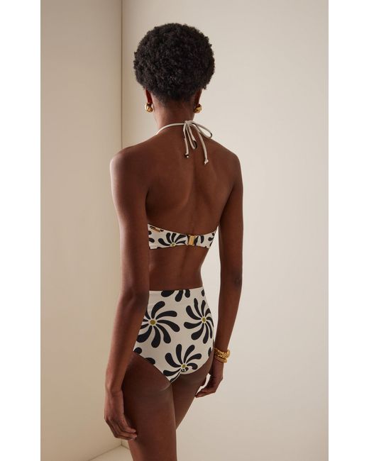 Cala De La Cruz White Exclusive Elisa High-Rise Bikini Bottom