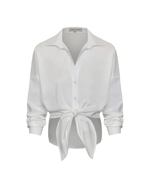 ANDRES OTALORA White Ilusion Natural Blouse