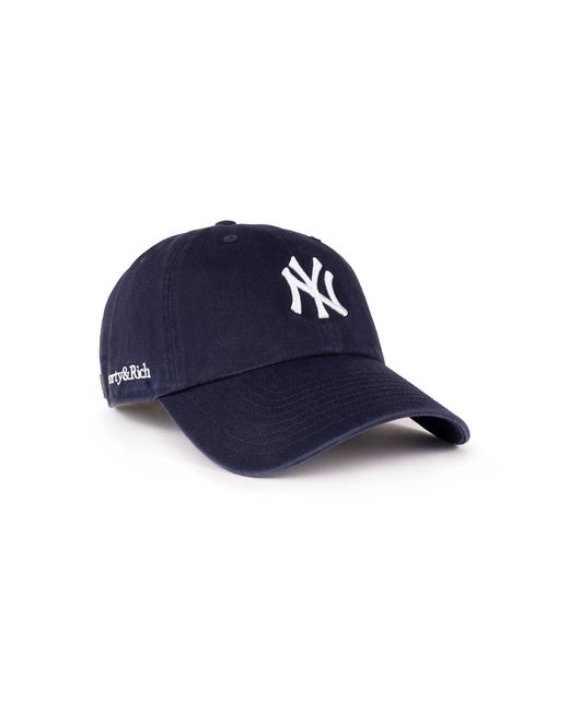 Sporty & Rich Blue X Yankees Cotton Baseball Cap