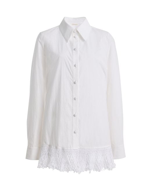 DIOTIMA White Onda Cotton Shirt