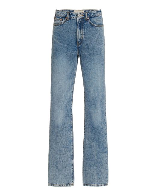 Jeanerica Blue Dover Rigid High-rise Straight-leg Jeans