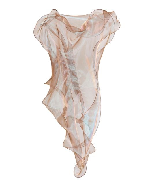 Maticevski Natural L'Air Silk-Blend Top