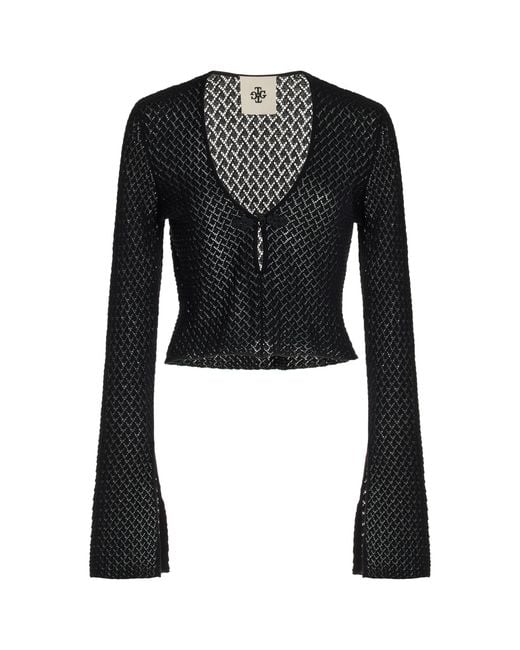 THE GARMENT Black Tanzania Cropped Cotton Top