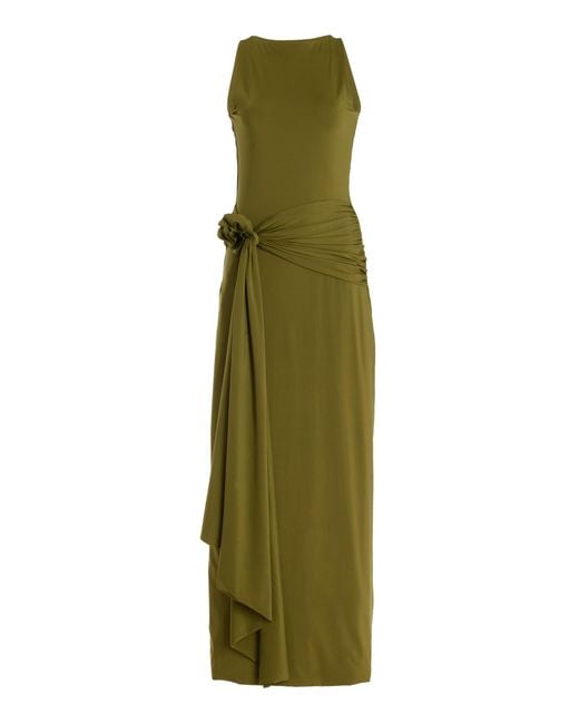 Maygel Coronel Women's Green Exclusive Tirso Cutout Jersey Maxi Dress -  www.rajagirimanappuram.com