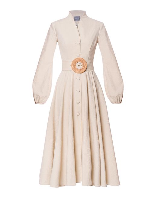 Lena Hoschek Natural Eleanor Cotton-Blend Coat