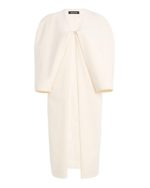 Ashlyn White Blythe Cotton Coat